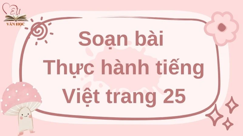Soạn bài Thực hành tiếng Việt trang 25 - 3