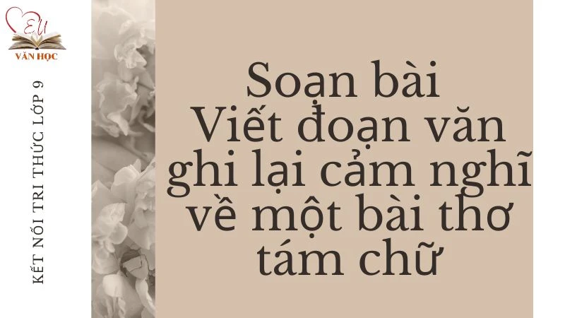Soạn bài Viết đoạn văn ghi lại cảm nghĩ về một bài thơ tám chữ - 3