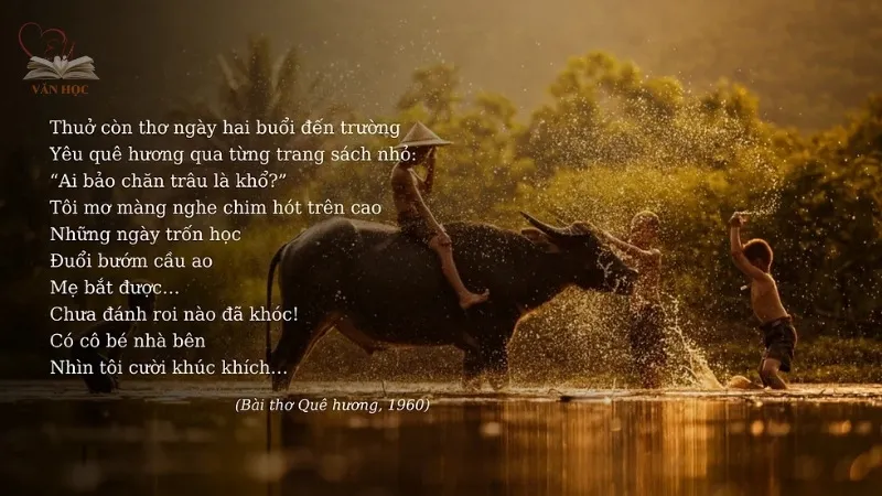 Hoàn cảnh sáng tác bài thơ "Quê hương"