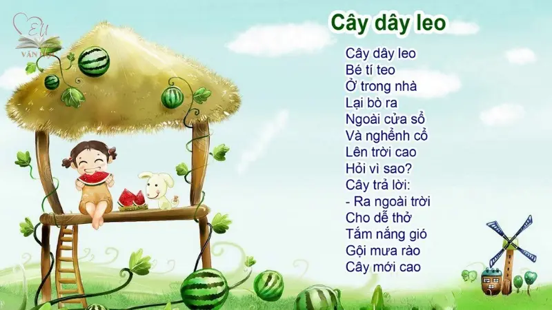 Bài thơ Cây dây leo Bài thơ Cây dây leo