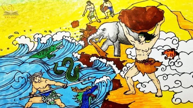 Tóm tắt câu chuyện Sơn Tinh Thủy Tinh