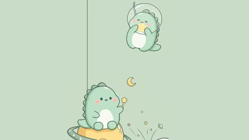 Ảnh đại diện cute khủng long thể hiện phong cách dễ thương của bạn Ảnh đại diện cute khủng long thể hiện phong cách dễ thương của bạn