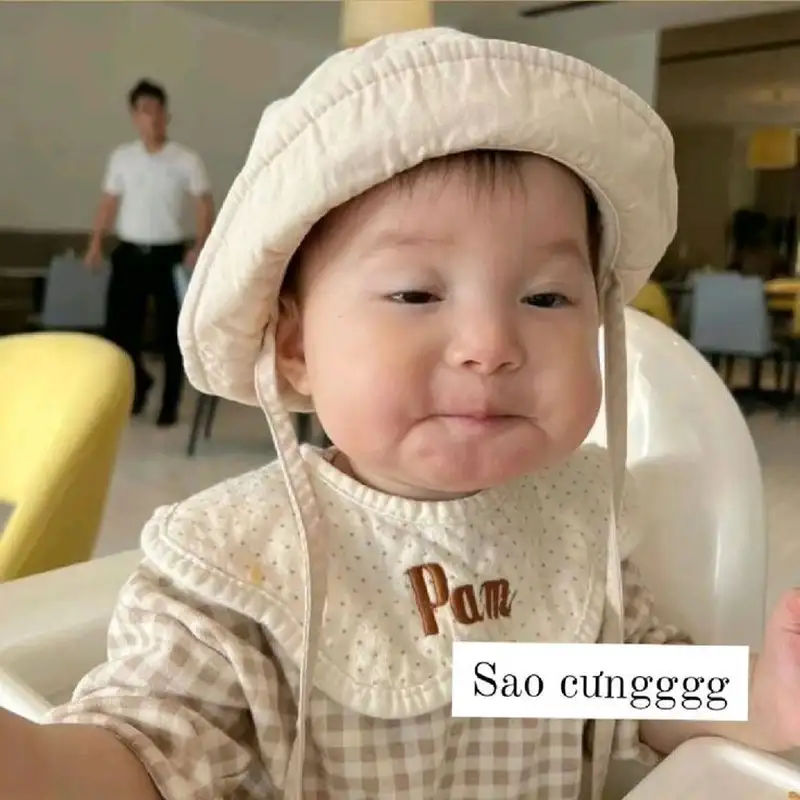 Meme ảnh em bé cute có chữ giúp bạn gửi gắm tình cảm Meme ảnh em bé cute có chữ giúp bạn gửi gắm tình cảm