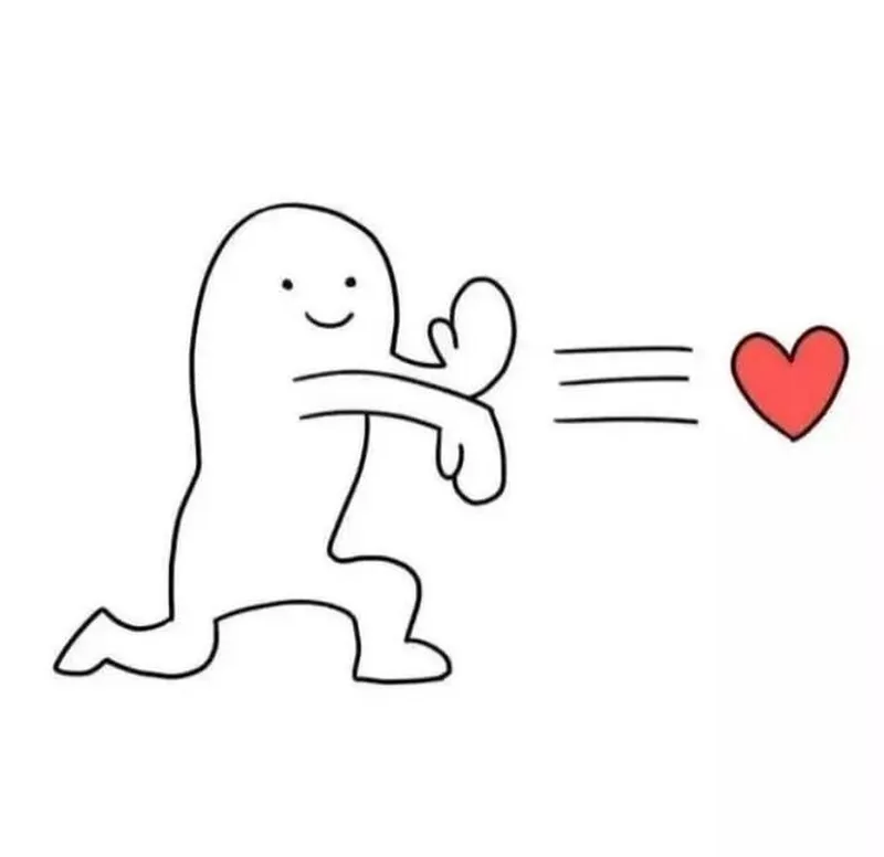 Thả tim meme thật dễ thương và vui nhộn Thả tim meme thật dễ thương và vui nhộn