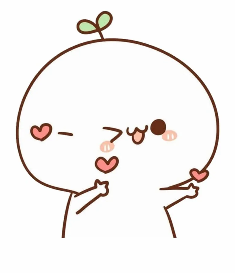 Trái tim meme mèo cute thật dễ thương Trái tim meme mèo cute thật dễ thương