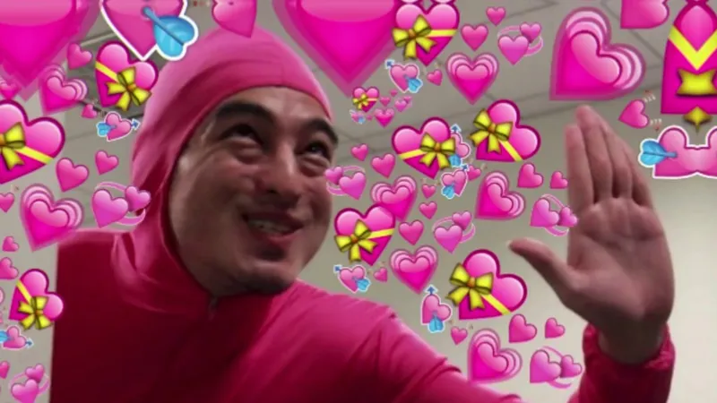 Meme thả tim cute thật đáng yêu và hài hước Meme thả tim cute thật đáng yêu và hài hước