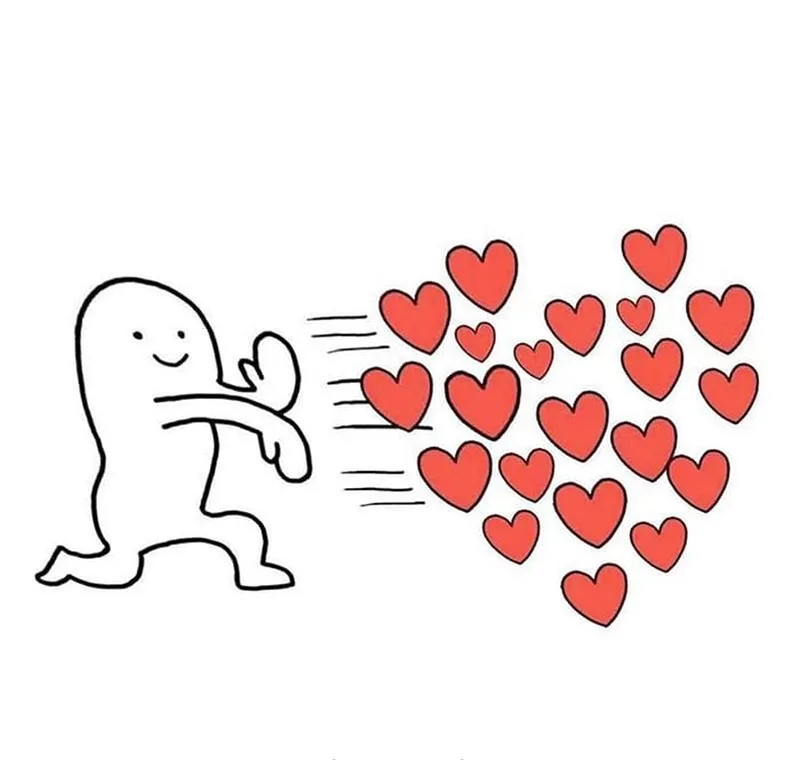 Ảnh thả tim meme thật dễ thương và thú vị Ảnh thả tim meme thật dễ thương và thú vị