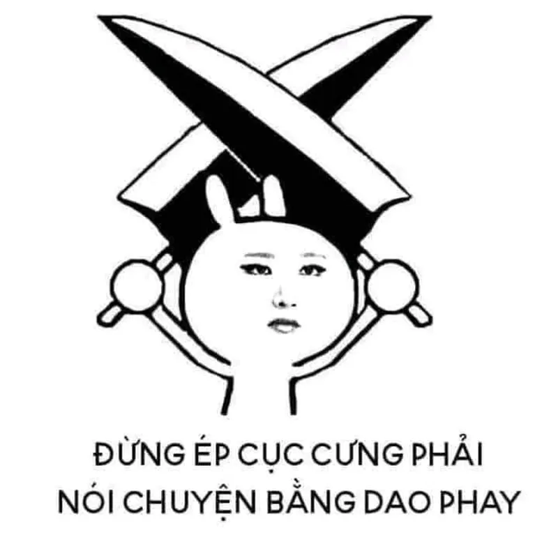 Con mèo cầm dao meme thật dễ thương và vui nhộn Con mèo cầm dao meme thật dễ thương và vui nhộn