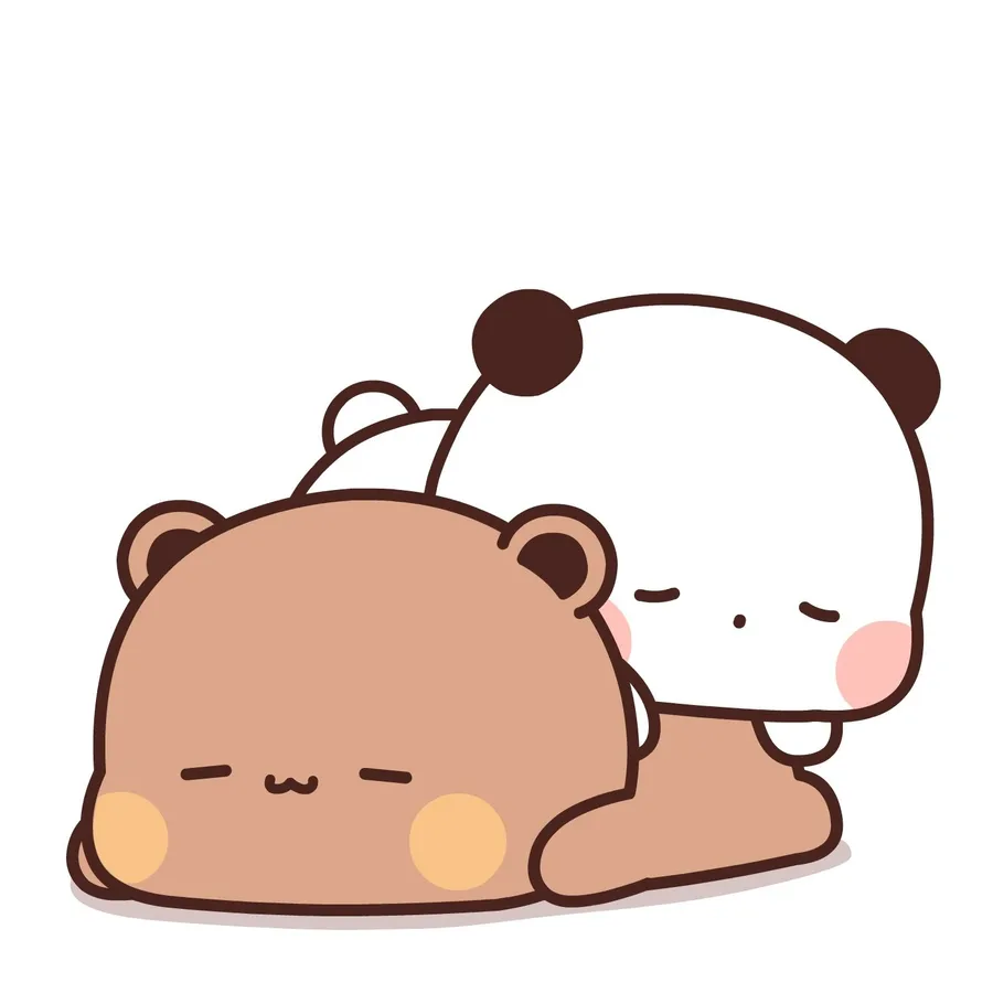 Gấu trắng hoạt hình cute mang đến sự vui nhộn và đáng yêu