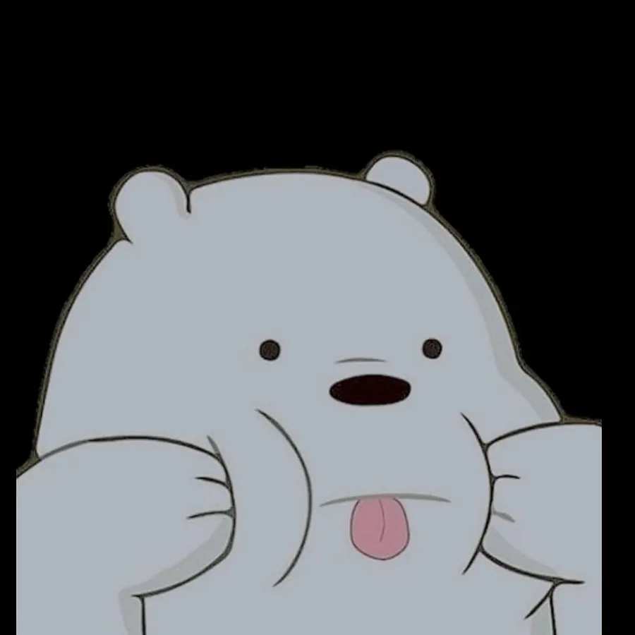 Ảnh con gấu trắng mang đến sự dễ thương và đáng yêu