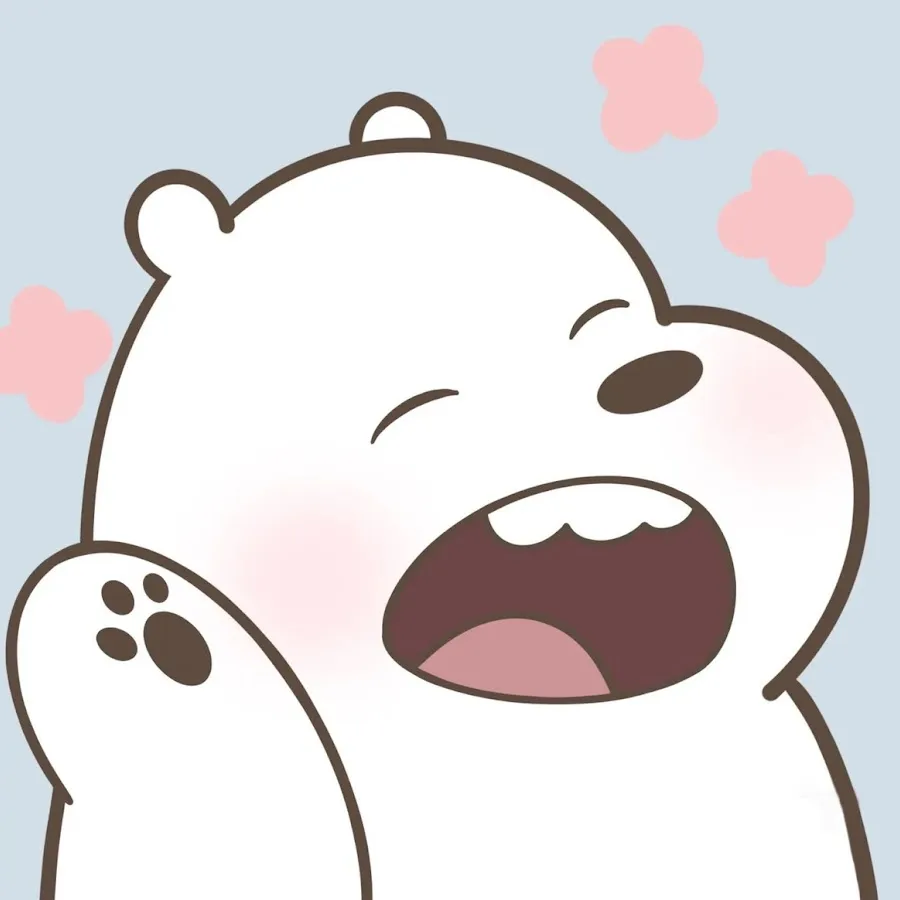 Ảnh cute gấu trắng giúp bạn tạo phong cách dễ thương