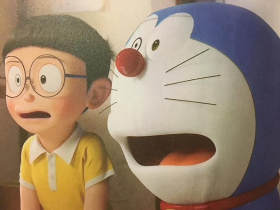 Hình xăm nobita và xuka là lựa chọn thú vị cho fan