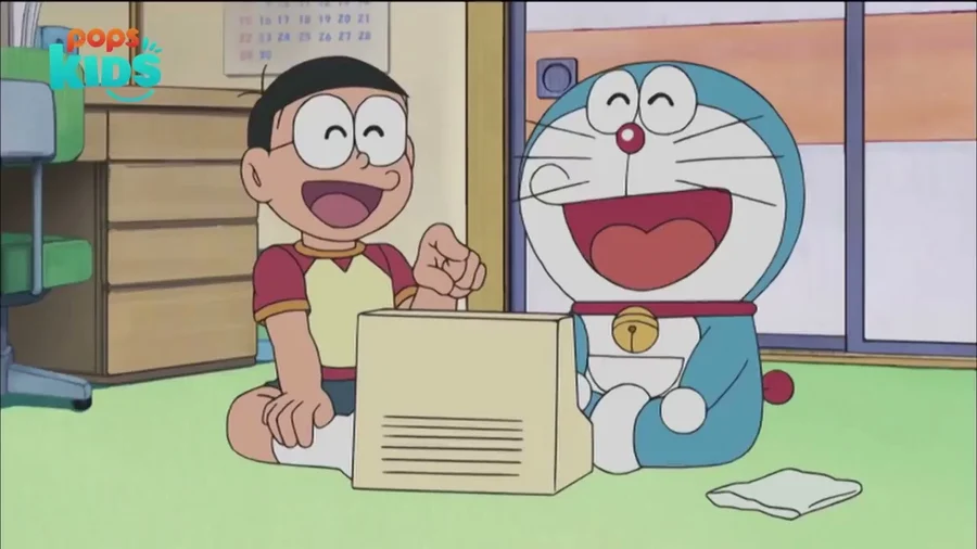 Hình ảnh doraemon và nobita thể hiện tình bạn đáng quý