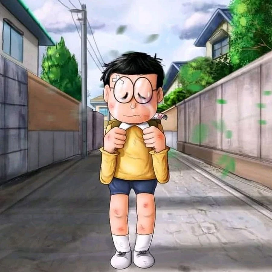 Hình ảnh của nobita ngầu thể hiện phong cách mạnh mẽ và cá tính