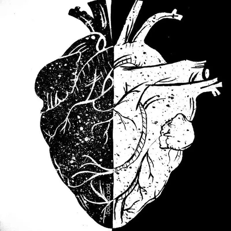 Màn hình đen trái tim mang đến sự bí ẩn và cuốn hút