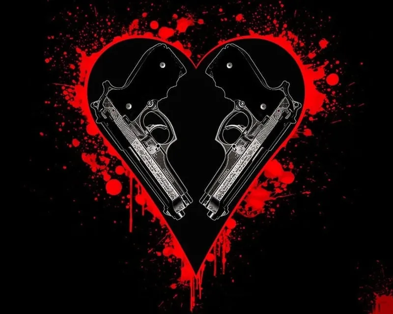 Hình màu đen có trái tim giúp bạn tạo phong cách độc đáo