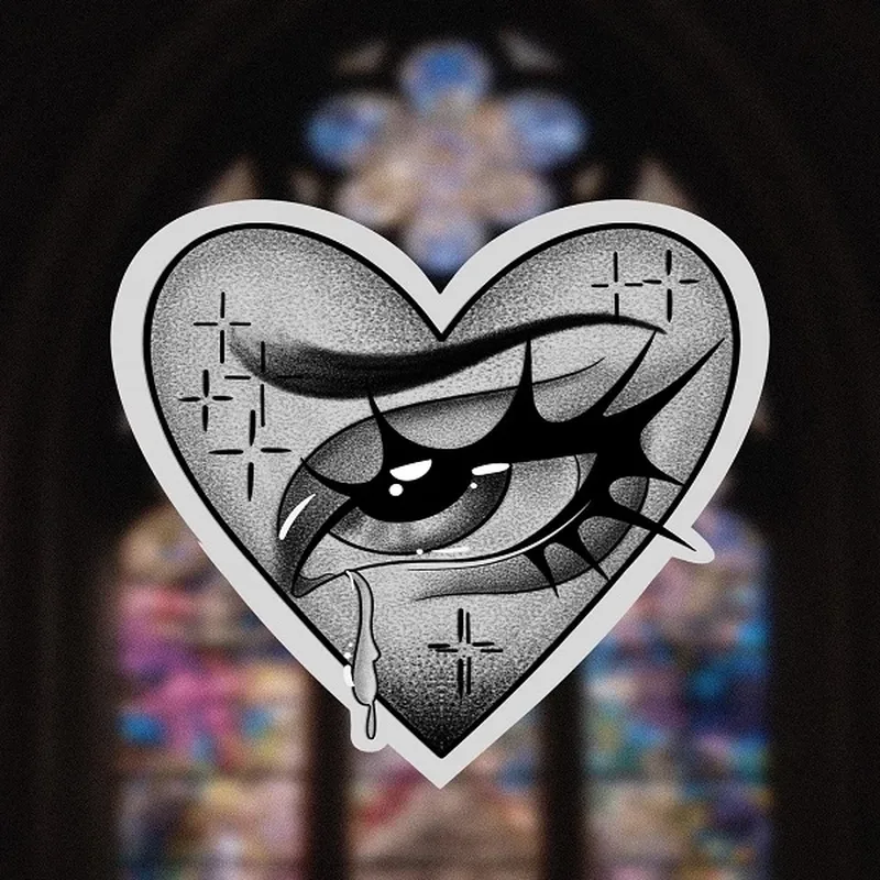 Hình nền đen trắng trái tim giúp bạn tạo phong cách độc đáo