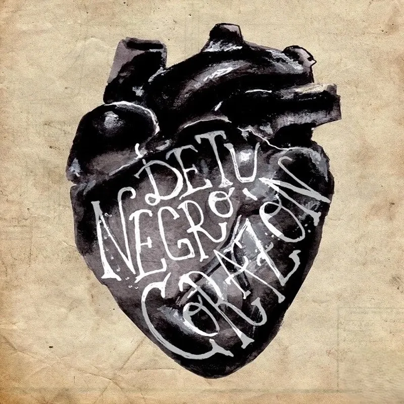 Hình trái tim trắng nền đen tạo nên sự tương phản ấn tượng