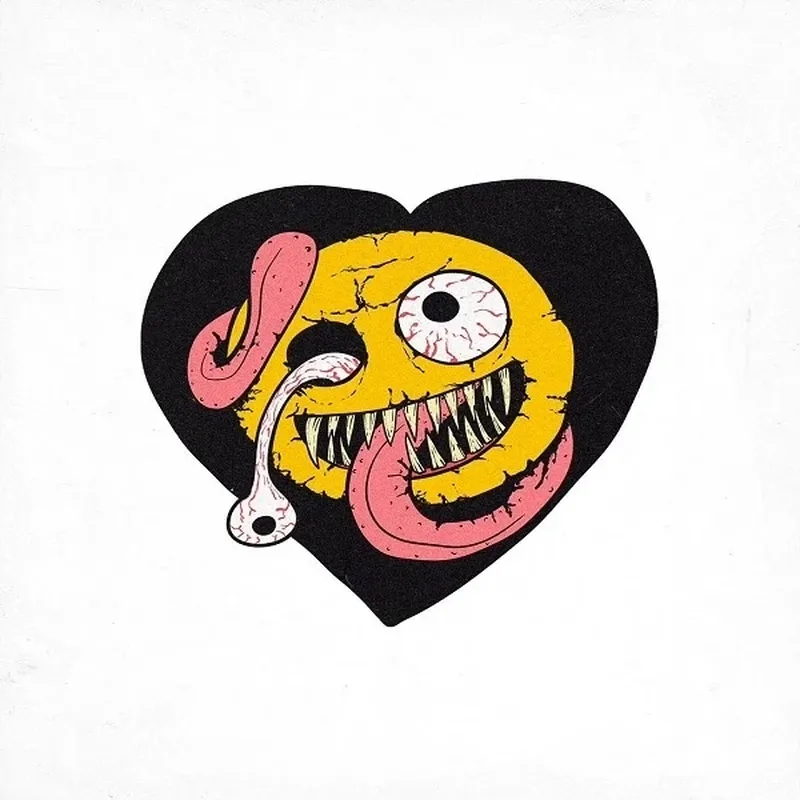 Hình trái tim trắng đen giúp bạn thể hiện sự đơn giản và tinh tế