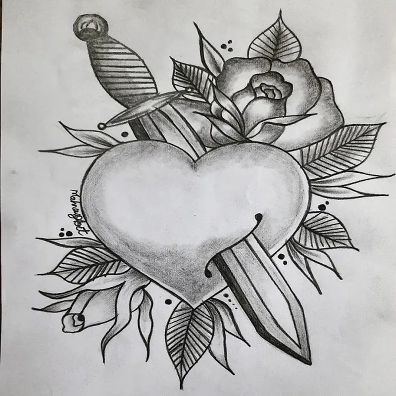 Hình ảnh trái tim tan vỡ màu đen giúp bạn thể hiện cảm xúc