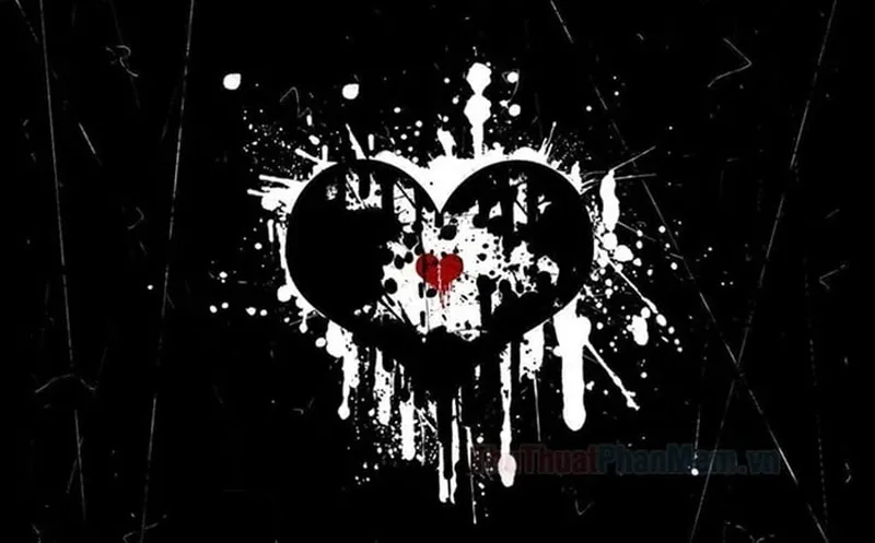 Hình nền trái tim buồn thể hiện nỗi đau và sự mất mát