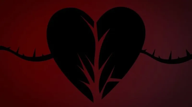 Nền đen trái tim giúp bạn tạo không gian độc đáo