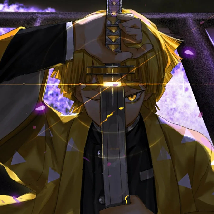 Hình của zenitsu giúp bạn tạo phong cách độc đáo