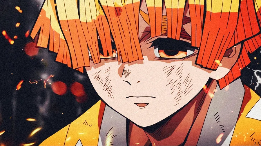 Hình zenitsu chibi giúp bạn thể hiện tình yêu với nhân vật