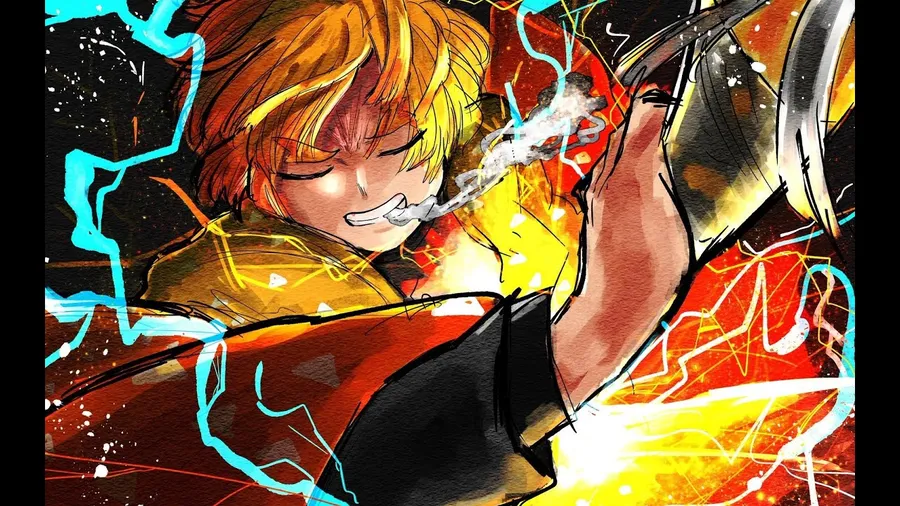 Hình nền thanh gươm diệt quỷ zenitsu giúp bạn thể hiện phong cách mạnh mẽ