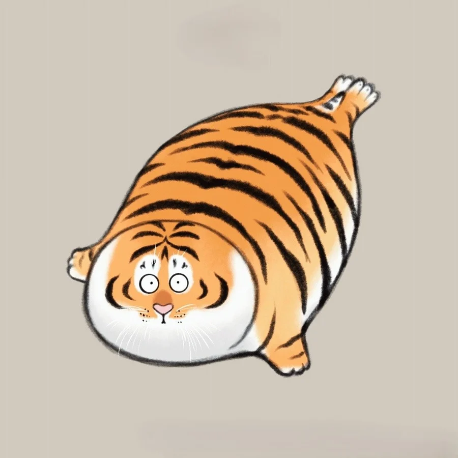 Hình nền cute con hổ giúp bạn tạo không gian dễ thương