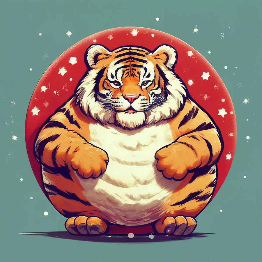 Hình nền điện thoại hổ cute mang đến sự dễ thương