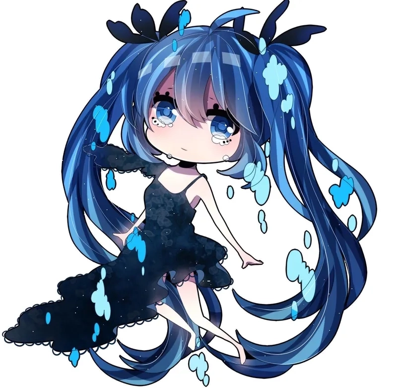 Dễ thương cute anime chibi khiến người xem không thể rời mắt