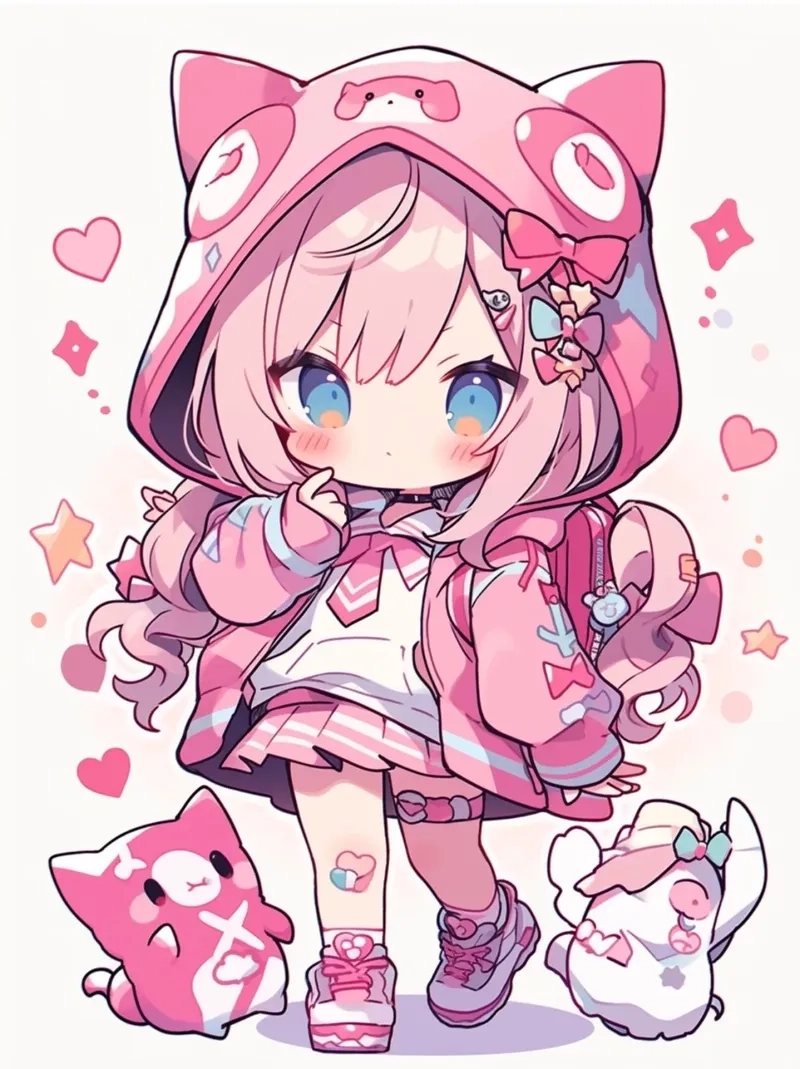 Anime chibi ảnh cute hấp dẫn bởi biểu cảm sinh động