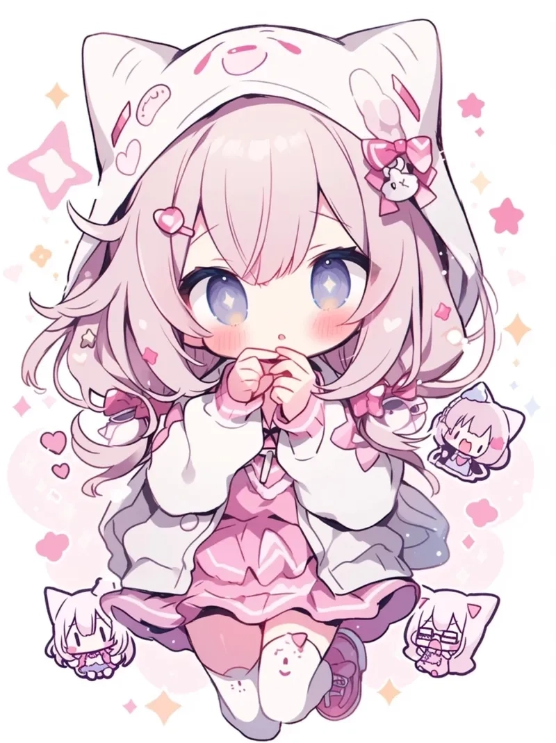 Anime chibi cute ngầu kết hợp giữa dễ thương và cá tính