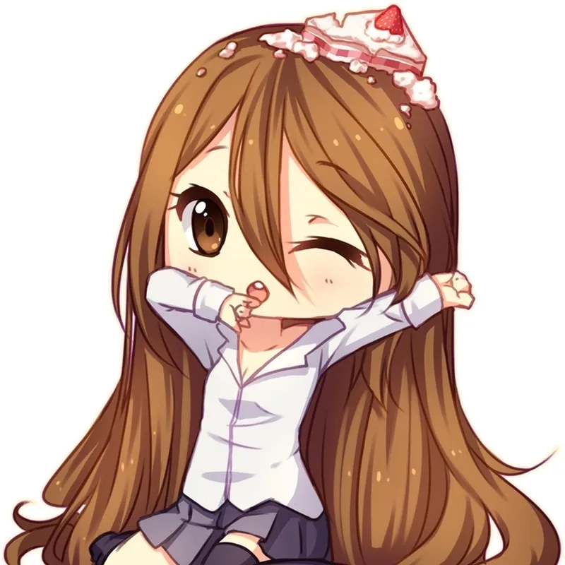 Avatar ảnh cute chibi thần thái ngộ nghĩnh kawaii 