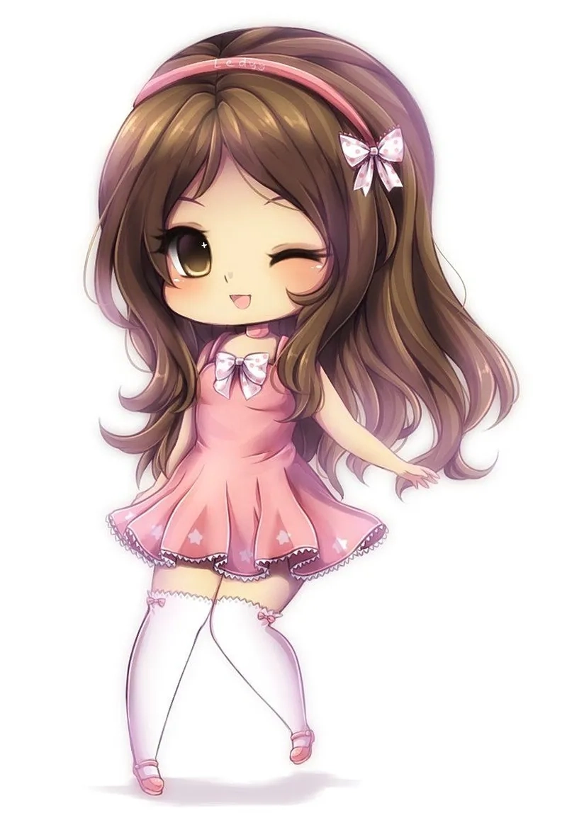 Cute chibi Facebook avatar đẹp phong cách kawaii 