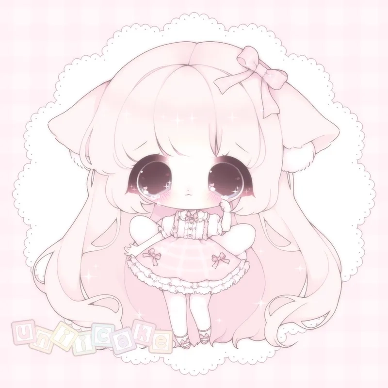 Ảnh avatar cute chibi thần thái dễ thương kawaii 