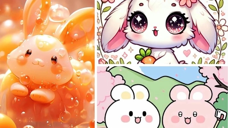 Ý nghĩa về ảnh thỏ cute chibi sâu sắc