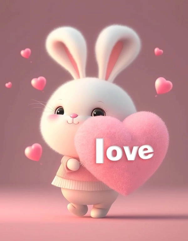 Avatar thỏ cute hình chibi phong cách kawaii 