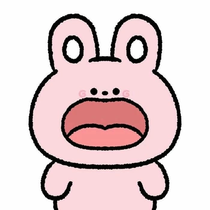 Con thỏ cute thần thái dễ thương phong cách kawaii 