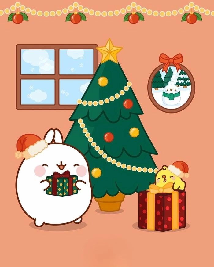 Thỏ cute phong cách kawaii đáng yêu ngộ nghĩnh 