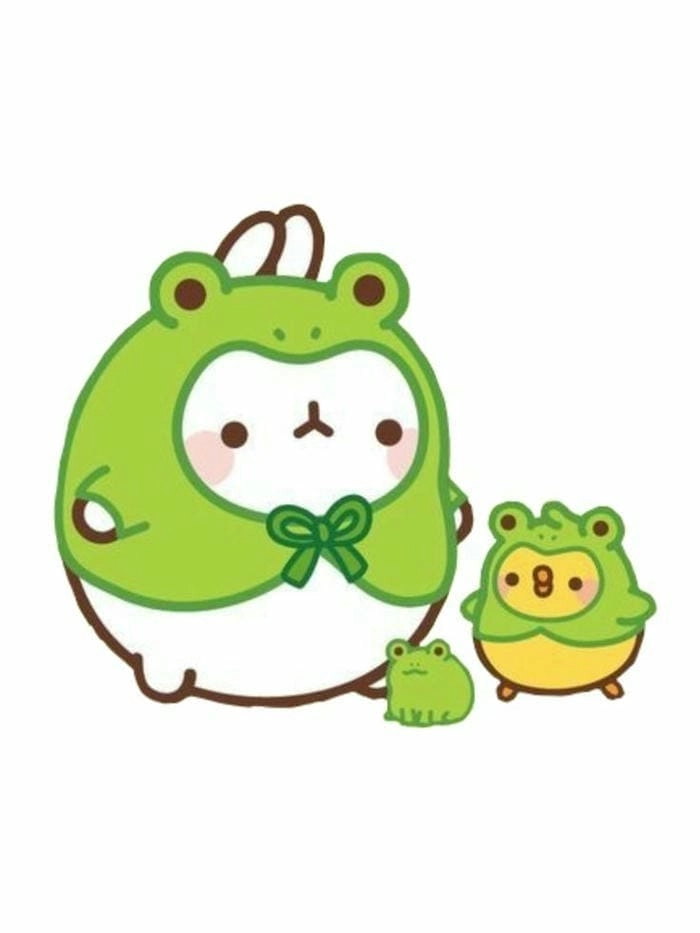 Ảnh chibi thỏ cute thần thái dễ thương kawaii 