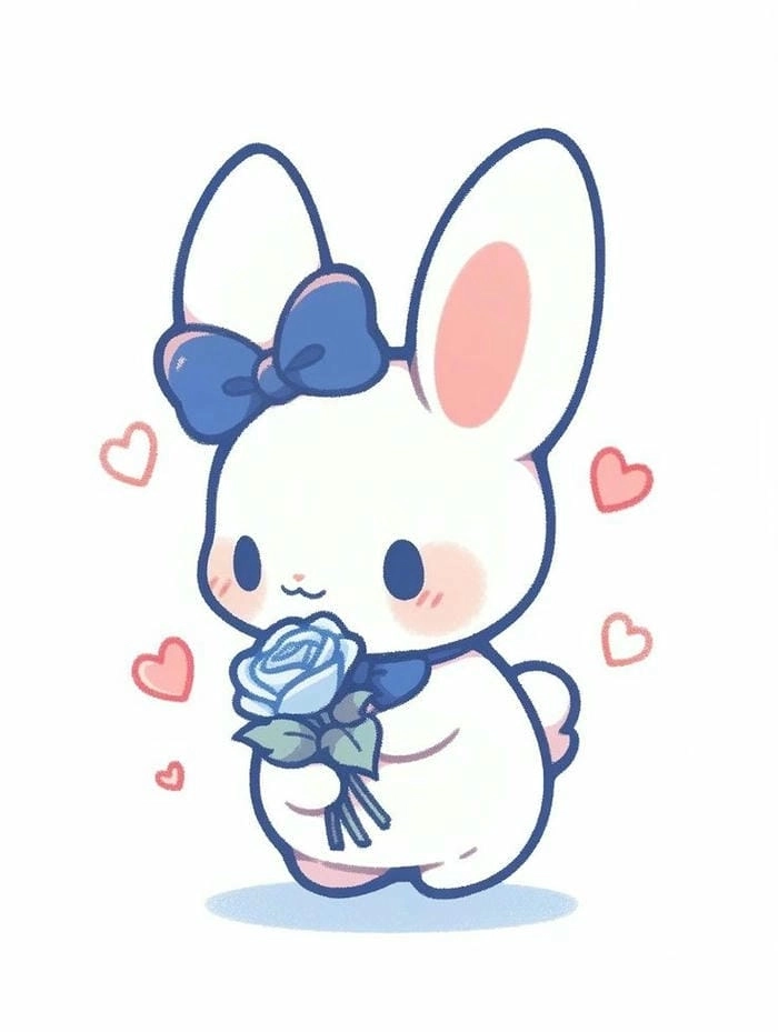 Con thỏ siêu cute phong cách kawaii chinh phục fan 