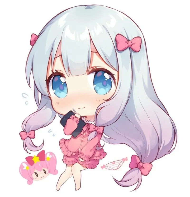 Hình chibi nữ cute đậm chất anime khiến ai cũng yêu thích