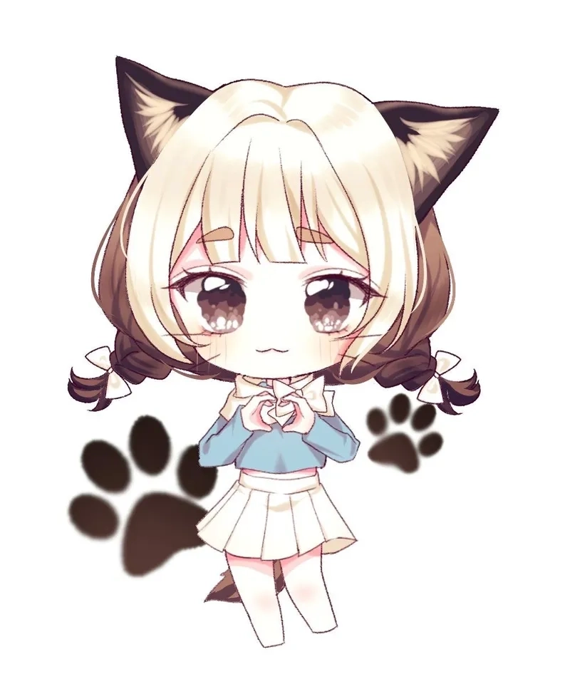 Chibi nữ cute mang phong cách nhẹ nhàng và ngọt ngào