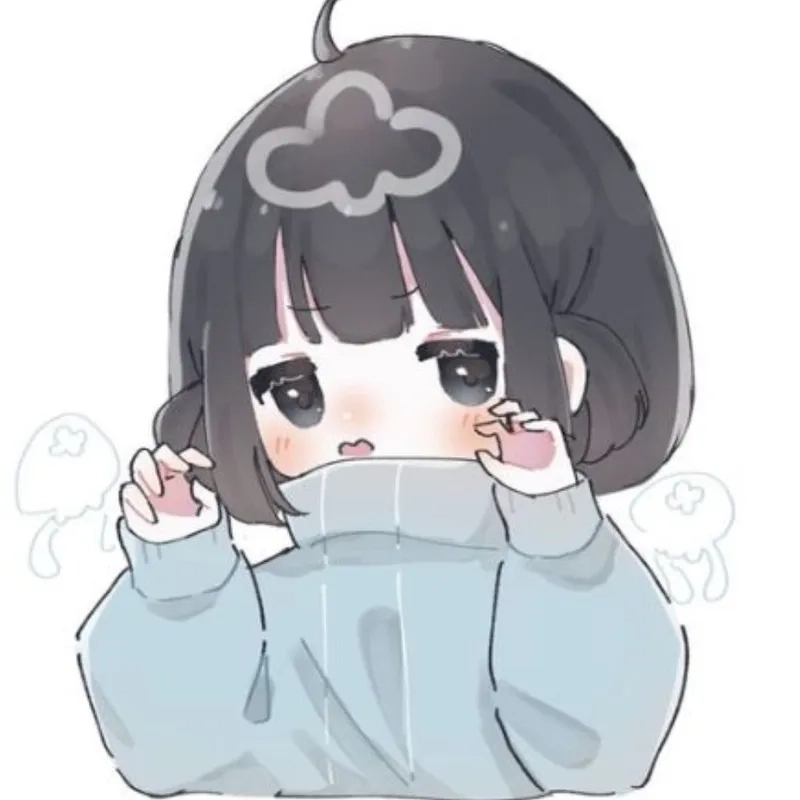 Ảnh anime nữ chibi cute mang sắc thái nhẹ nhàng và ngọt ngào