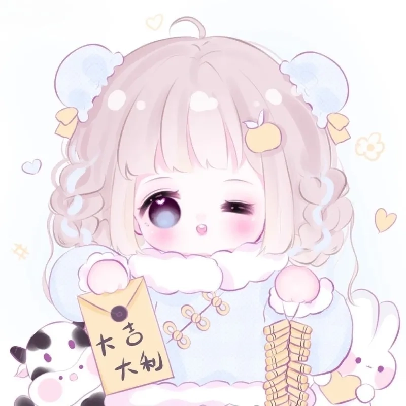 Ảnh anime chibi nữ cute biểu cảm tinh nghịch dễ gây thiện cảm
