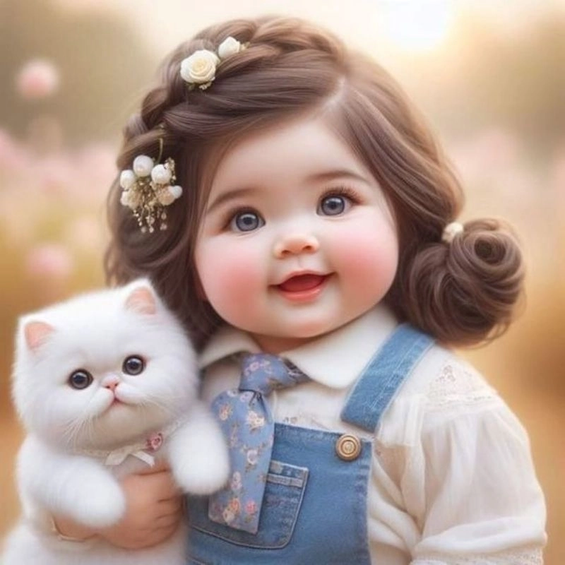 Avatar nữ cute chibi nét vẽ mềm mại đáng yêu 