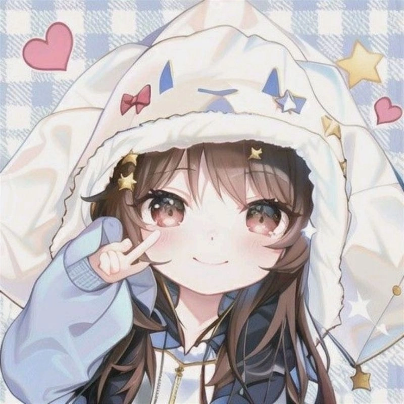 Avatar ảnh bìa cute chibi phong cách kawaii nổi bật 