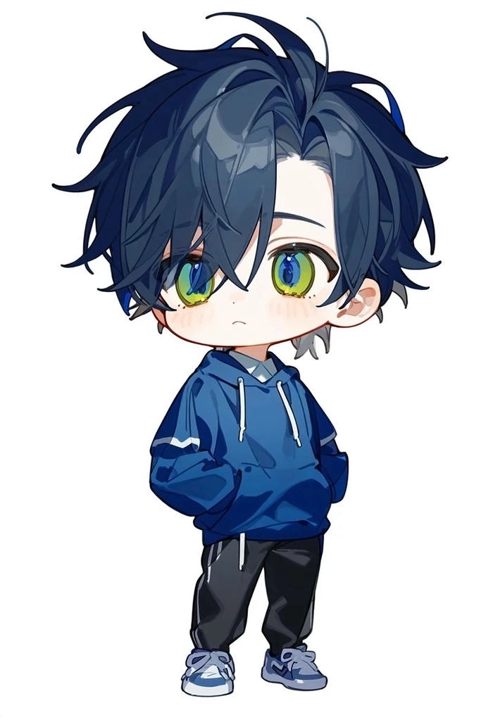 Avatar cute chibi nam thần thái kawaii dễ thương 